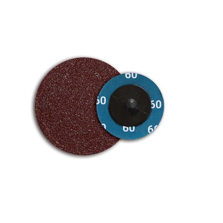 CONTINENTAL ABRASIVES 3" 60 Grit Aluminum Oxide Cloth Reinforced Quick Change Style Disc Q-A3060